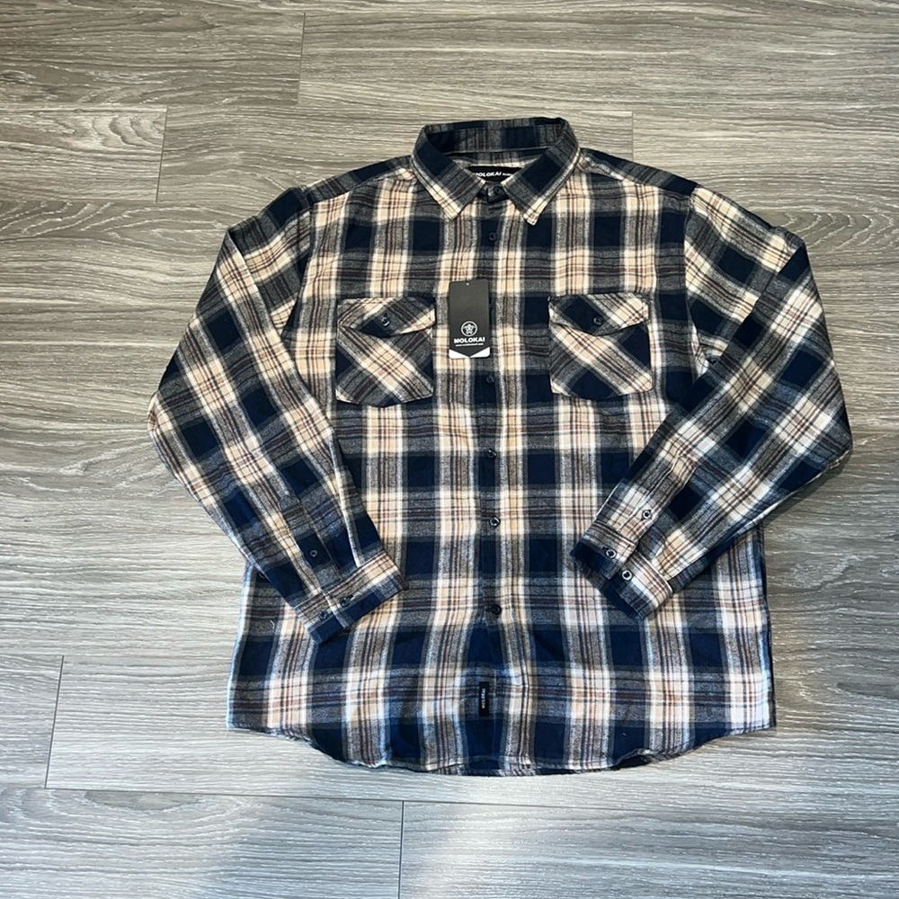 Molokai Surf Co flannel. Size XL. NWT